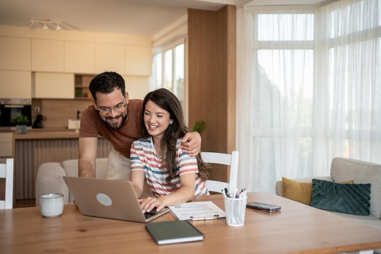 Happy California family benefiting from solar energy savings